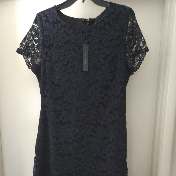 Tahari Navy Lace Dress - Picture 6 of 12